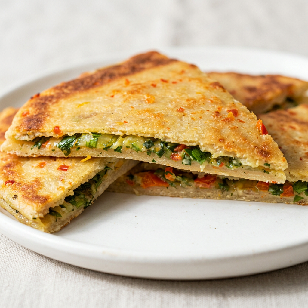 Keto Pepper-Cheese Roti